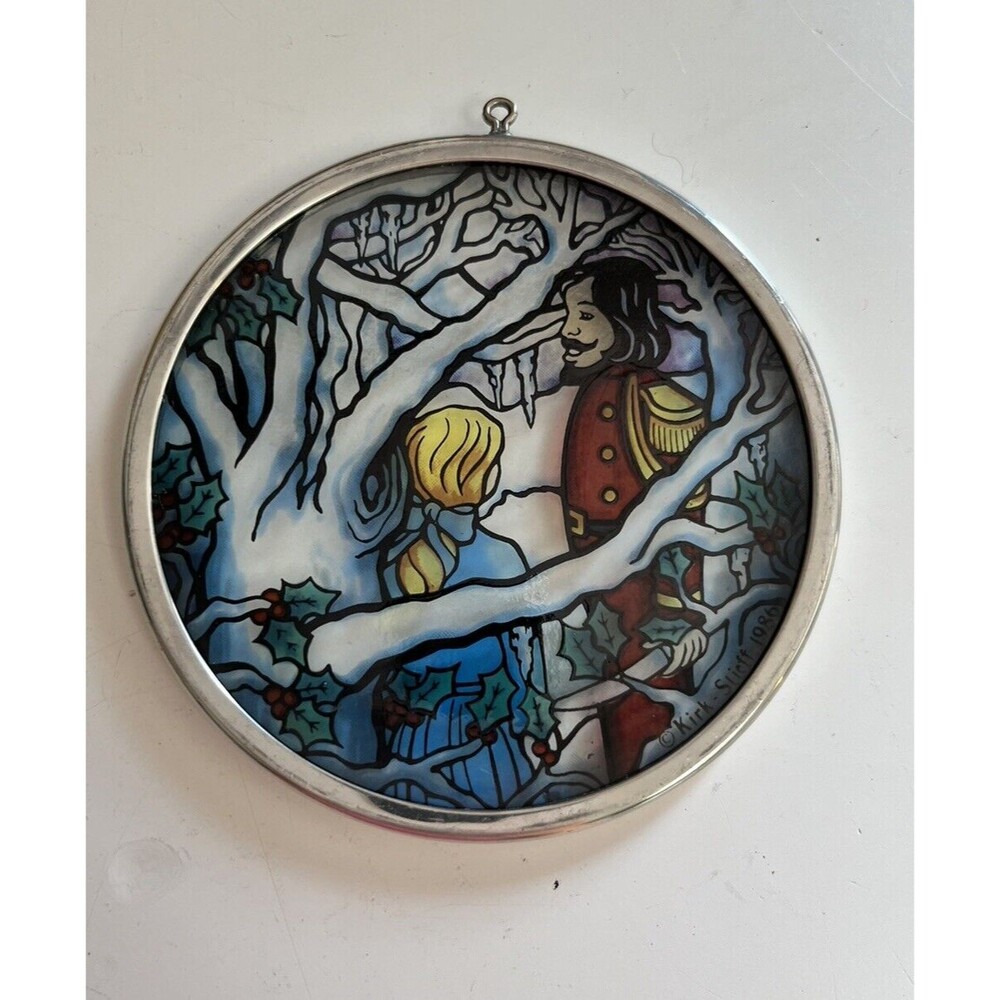 Vintage 1986 Kirk Stieff "The Nutcracker" Stained Glass Pewter Ornament Clara